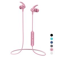 Bluetooth Headphones, Letsfit Wireless Headphones, HD Stereo Sound Wireless Earbuds w/Mic, Water Resistant Running Headphones for Sports, Gym, Workout, Magnetic Design