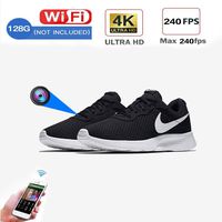 SHECAI Hidden Camera Sneakers WiFi spy Camera Security 4k spy cam Resolution (2880x2160) with 16GB Card