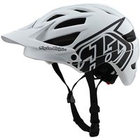 Troy Lee Designs Adult | Trail | All Mountain | Mountain Bike A1 Drone Helmet (XS, White/Black)