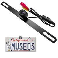 KURATU 4th Generation Backup Camera - Car Rear View Camera License Plate Automotive with 150° Perfect View Angle, 130W Pixels, Low Light Level Night Vision, IP 69 Waterproof Standard, 12V-24V