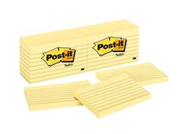 3M 3 x 5 Inch Post-it Lined Note, Neon Colors, 100 Sheets 12 Pack (635-5AN)