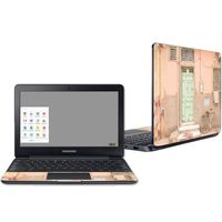 Mightyskins Skin Compatible with Samsung Chromebook 3 11.6" - Green Door | Protective, Durable, and Unique Vinyl Decal Wrap Cover | Easy to Apply, Remove, and Change Styles | Made in The USA