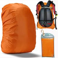 Gryps Waterproof Backpack Rain Cover with Adjustable Anti Slip Buckle Strap & Sliver Coating Reinforced Inner Layer for Camping, Hiking, Traveling, Hunting, Biking and More, 40-50L(Orange)