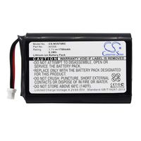 Extra Longer Cameron Sino 1700mAh/6.3Wh 3.7V Li-ion Replacement Batteries for Nevo S70 Remote Control Long Lasting Battery Pack
