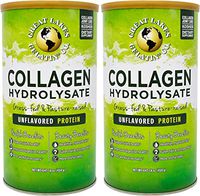 Great Lakes Gelatin, Collagen Hydrolysate, Unflavored Beef Protein, Kosher, 16 oz Cans (Pack of 2)
