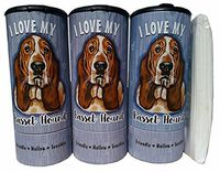 I Love My Basset Hound Gift Collection (Refillable Tissue Tube with 1 Refill Package)