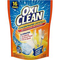 2 Packs of 16 Count Oxiclean Dishwasher Detergent Concentrated Extreme Power Crystals Paks Lemon Clean Scent - 32 Loads