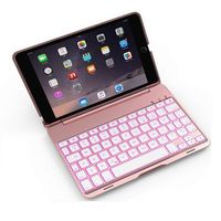 Bluetooth Keyboard Case for iPad Mini 4,INorton Wireless Smart Stand Keyboard Case with 7 Colors LED Backlit,Lightweight Protective Case Cover for 7.9 inch iPad Mini 4