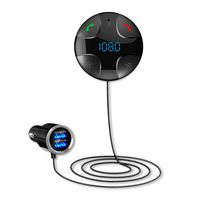 EEEKit Bluetooth FM Transmitter, Wireless in-Car FM Transmitter Radio Adapter Car Kit, Universal Car Charger with Dual USB Charging Ports, Hands Free Calling for All Smartphones