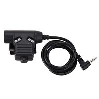 Semoic Headset Adapter Z113 for Walkie-Talkie Yaesu 3.5mm 4 Pole U94 PTT Cable Profession