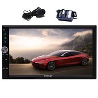 EinCar Android 7.1 Car Stereo Double Din 7'' Touch Screen Car Radio Receiver in Dash GPS Navigation Head Unit with Bluetooth WiFi AM/FM External Microphone Mirror Link + Free Backup Camera