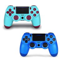 2 Pack Controller for PS4,Wireless Controller for Playstation 4 with Dual Vibration Game Joystick (Berry+Blue)