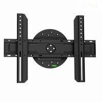 Black Full-Rotation Fixed/Flat Wall Mount Bracket for TCL 65C807 65" inch 4K UHD LED HDTV/Television - Fixed/Flat/Rotating
