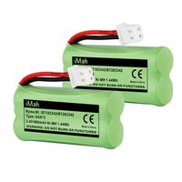 iMah BT183342 BT283342 BT166342 BT266342 BT162342 BT262342 Cordless Phone Battery Compatible with VTech CS6114 CS6409 CS6509 CS6709 CS6719 AT&T EL50003 EL50013 EL51103 EL51203 EL52100 EL52200, 2-Pack