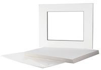 Golden State Art, Pack of 25-16x20 Black-Core White Mats for 11x14 Pictures - Includes Backing Boards + Clear Bags - Acid-Free, Bevel Cut - Great for Weddings, Engagements, Graduations