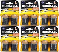 Duracell Alkaline Batteries Size D, 12 Batteries (6 X 2Count Pack)