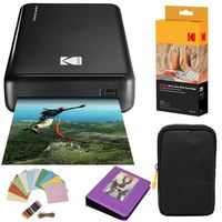 Kodak Mini2 Instant Photo Printer (Black) Deluxe Bundle + Paper (20 Sheets) + Deluxe Case + Photo Album + Hanging Frames