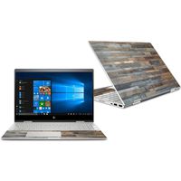 Mightyskins Skin Compatible with Hp Envy X360 Convertible 15" (2018) - Gray Wood | Protective, Durable, and Unique Vinyl Decal Wrap Cover | Easy to Apply, Remove, and Change Styles | Made in The USA