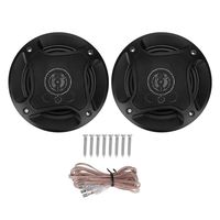 Car Coaxial Speakers,1 Pair Universal Car Audio Coaxial Speaker Horn Sound Loudspeake Black (4 inches)