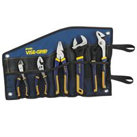 IRWIN VISE-GRIP Pliers Set with Tool Wrap, 5-Piece (2078708)