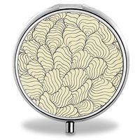 Pill Box, Pattern Portable 3 Slots Pill Medicine Organizer Case