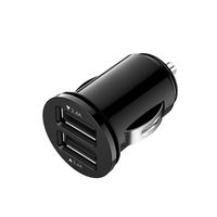 USB Car Charger Adapter Dual Port 24W Flush Fit Car Adaptor with Multi Protection Safety System for iPhone X / 8/8 Plus / 7, iPad Air/Pro/Mini, Samsung & More Anoopsyche