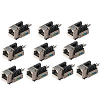 CAT6 Snap-in Shielded Keystone Jack, MACTISICAL RJ45 Cat 6 Ethernet Module Thunder-proof In-Line Couplers