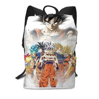 Goku All Forms Comic Casual Backpack Daypack Laptop Bag School Bag BookBag