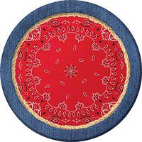 Creative Converting 427492 Dinner Plates, 8.75", Red
