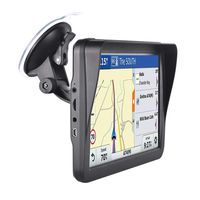 Car GPS Navigation, 9-inch HD Touch Screen Navigation Device Truck 8GB 256MB Navigation with POI High Speed   Camera Warning Voice Guide Lane Lifetime Free Map Update