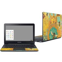 Mightyskins Skin Compatible with Samsung Chromebook 3 11.6" - Bee Queen | Protective, Durable, and Unique Vinyl Decal Wrap Cover | Easy to Apply, Remove, and Change Styles | Made in The USA