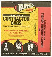 BERRY PLASTICS 1190274 Black Contractor Bag (50 Pack)