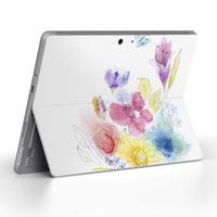 igsticker Ultra Thin Premium Protective Back Stickers Skins Universal Tablet Decal Cover for Microsoft Surface Go (2018) 009514 Flour　Watercolor　Colorful
