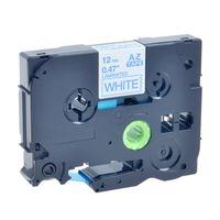 1PK Compatible TZe-233 TZe233 TZ-233 TZ233 Laminated Blue on White Tape