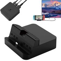GuliKit NS05 Switch Dock Set, Portable TV Dock for Nintendo Switch with USB-C PD Charging Stand, HDMI Adapter and Extra USB 3.0 Port, Support Smart Phones/Samsung DeX Mode/ Huawei PC Mode