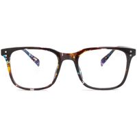Blue Light Blocking Glasses for Women Men Square TR90 Frame Computer Game Eyeglasses (Floral)
