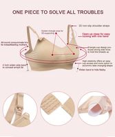 Women's Full Cup Lightly Padded Wirefree Maternity Breastfeeding Nursing Bra Size L, 3PCS/Pack(Pink-Black-Beige)