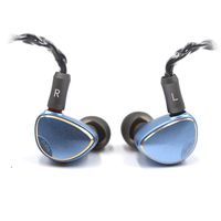 BQEYZ Spring1 Flagship in Ear Monitor Piezoelectric Dynamic Earphones Stereo HiFi Earbuds with Detachable Cable for Smartphones Player PC Tablet (Blue)