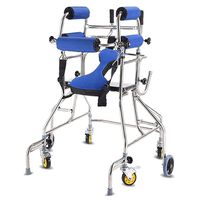 Rollator Lightweight Portable Folding Six-Wheeled Rolling Walker for Seniors Walking Frame,Adjustable Walker Assist Equipped with Arm Rest Pad