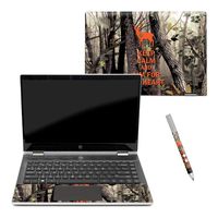 MightySkins Skin Compatible with HP Pavilion x360 14" (2018) - Deer Hunter | Protective, Durable, and Unique Vinyl Decal wrap Cover | Easy to Apply, Remove, and Change Styles | Made in The USA