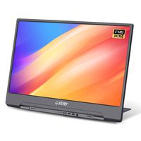 G-STORY 15.6 Inch Ultrathin Monitor, FHD 1080P IPS Portable Display, NS Direct-Connected/Mini HDMI/Built-in Speakers/HDR/FreeSync/Type-C/60Hz/VESA Compatible