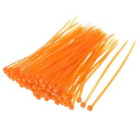 uxcell Nylon Cable Ties 4 Inch Self-Locking Zip Ties 0.09 Inch Width Orange 500pcs