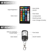 AMBOTHER 12Pcs Motorcycle LED Light Kits 2 Remotes