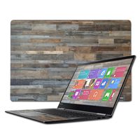 Mightyskins Skin Compatible with Lenovo Yoga 710 15.6" - Gray Wood | Protective, Durable, and Unique Vinyl Decal Wrap Cover | Easy to Apply, Remove, and Change Styles | Made in The USA