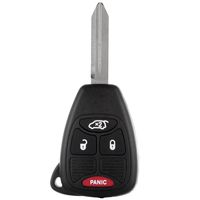 ECCPP Replacement fit for Keyless Entry Remote Key Fob Case Chrysler Pacifica Sebring 200/ Dodge Nitro Avenger Caliber/Jeep Liberty Patriot Compass Wrangler OHT692713AA OHT692427AA (Pack of 1)