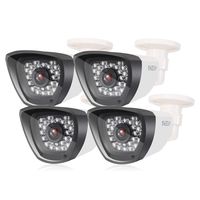TMEZON 4 Pack 800TVL 960H CCTV Camera HAD IR Cut Outdoor/Indoor 30 Infrared Lens CCTV Dome HD Home Surveillance Security Camera Day Night Vision 3.6mm White