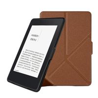 Egmy Protective Kindle Case, Popular Magnetic Auto Sleep PU Leather Cover Case for 2016 Kindle Paperwhite (7th Generation) 6 inch (Brown)