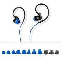 H2O AUDIO Surge SX10 Headphones, Waterproof IPX8, Normal Cord, in-Ear Stereo Earbuds Noise Cancelling Earphones for Swimming, Running and Sporting Activities