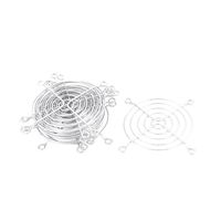 uxcell a15111200ux1600 Metal PC Computer Fan Grill Finger Guard 80 mm x 80 mm 10Pcs Silver Tone (Pack of 10)