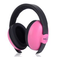 Baby Ear Protection Noise Canceling Headphones Adjustable Ear Muffs for Autism Newborn Infant Autism Toddlers for Sleeping Airplane Concerts Theater Fireworks, Upgraded Version, Pink